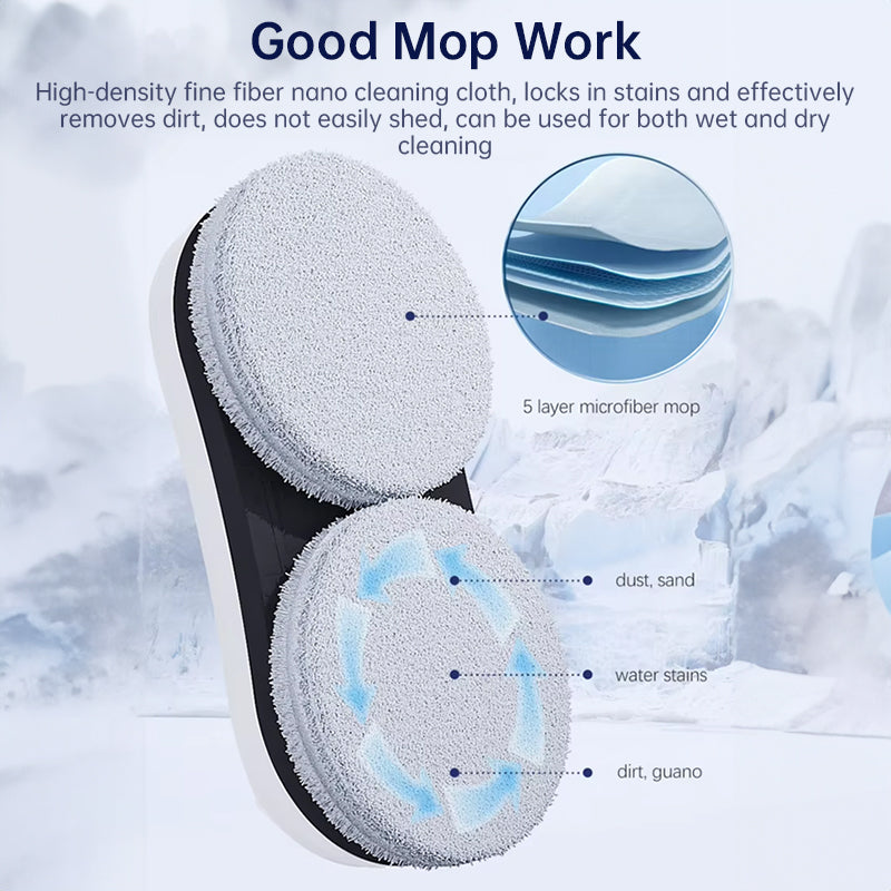 5600Pa Smart Window Cleaning Robot Auto-Guided, Remote-Controlled Glass Cleaner for Home Use