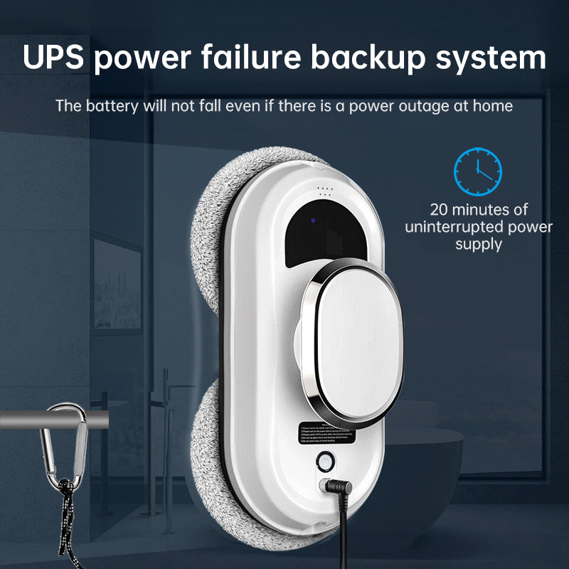 5600Pa Smart Window Cleaning Robot Auto-Guided, Remote-Controlled Glass Cleaner for Home Use